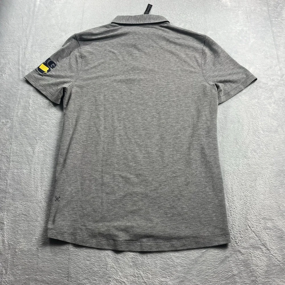 Lululemon Evolution Polo Golf‎ Shirt Mens Large Gray Performance Short Sleeve